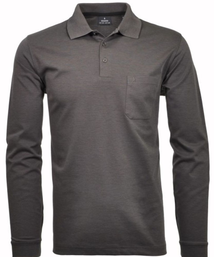 Bekleidung Ragman | Softknit-Polo Langarm