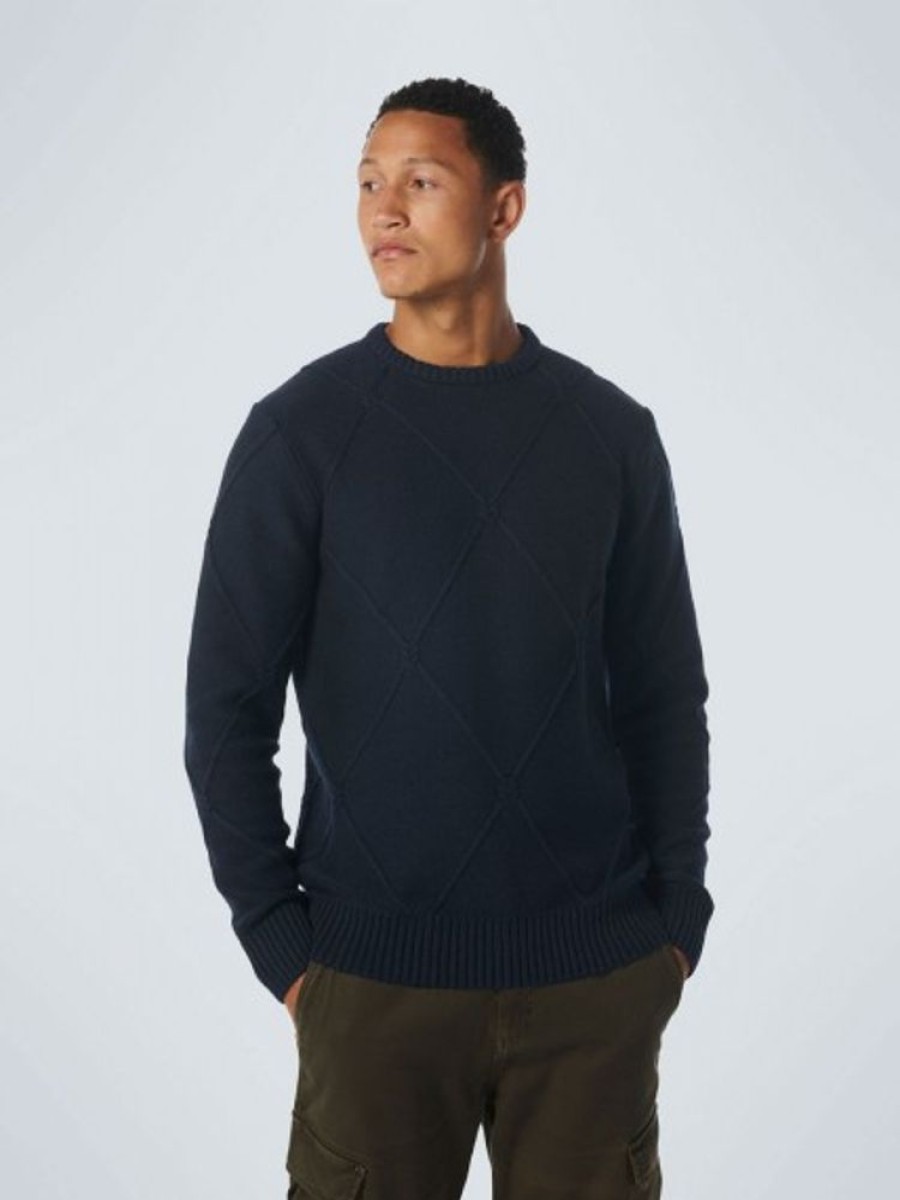 Bekleidung No Excess | Pullover Crewneck Cable Jacquard