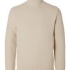 Bekleidung Selected | Texturierter Rollkragenpullover