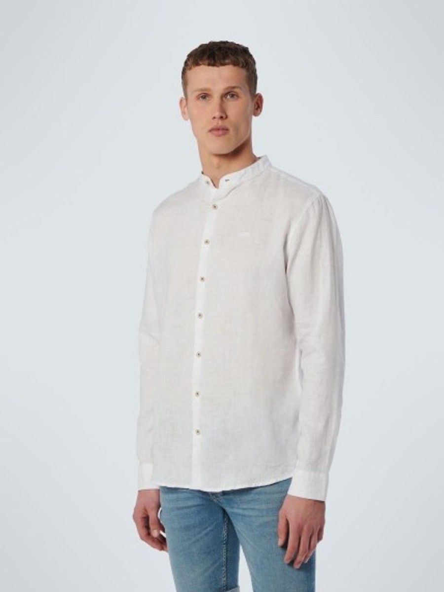 Bekleidung No Excess | Shirt Granddad Linen Solid