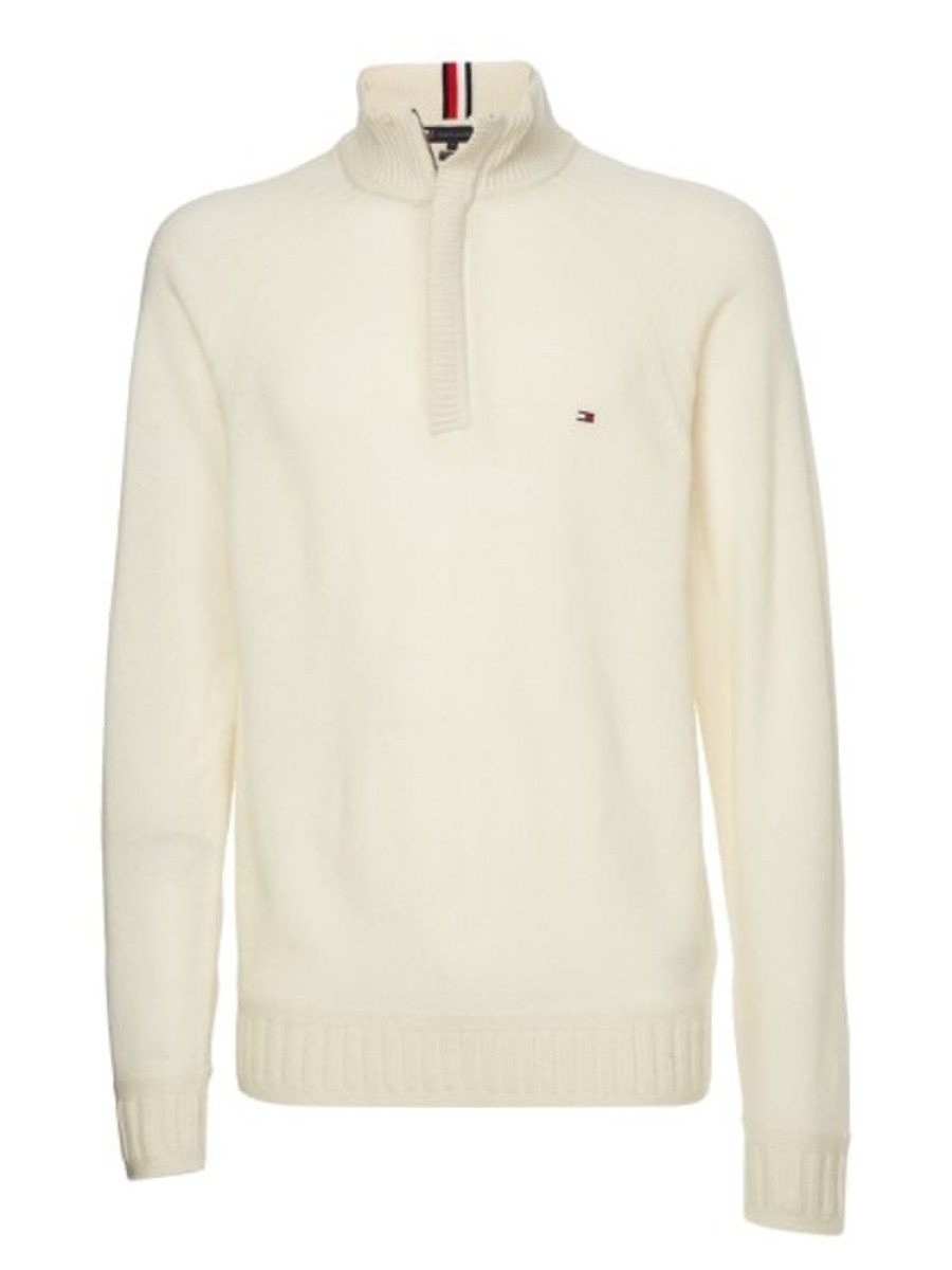 Bekleidung Tommy Hilfiger | Lammwoll-Pullover Mit Viertel-Reisverschluss