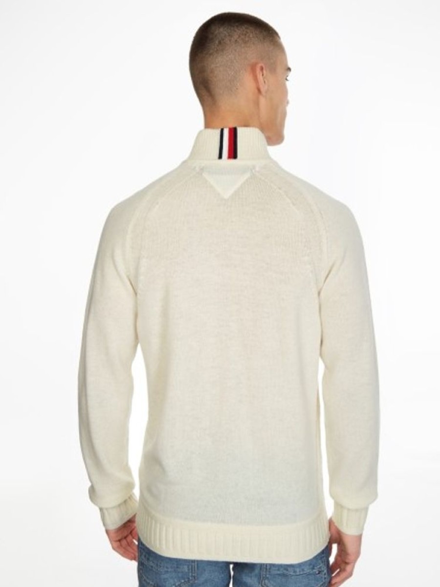 Bekleidung Tommy Hilfiger | Lammwoll-Pullover Mit Viertel-Reisverschluss