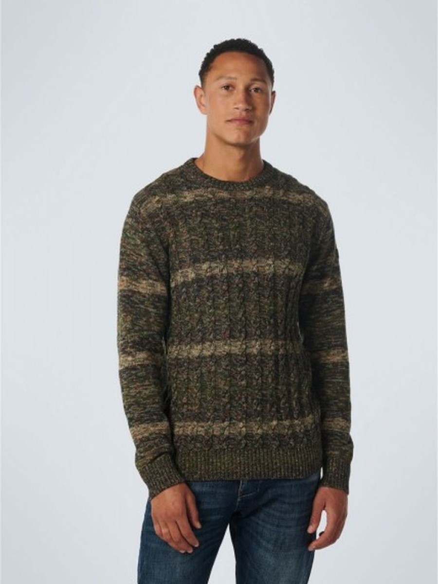 Bekleidung No Excess | Pullover Crewneck Cable Jacquard De