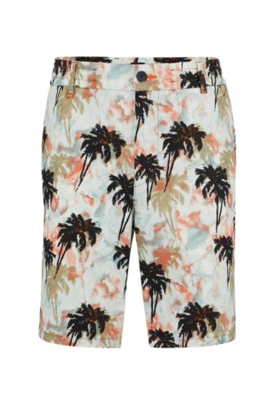 Bekleidung Boss orange | Regular-Fit Shorts Aus Stretch-Baumwolle Mit Saisonalem Print