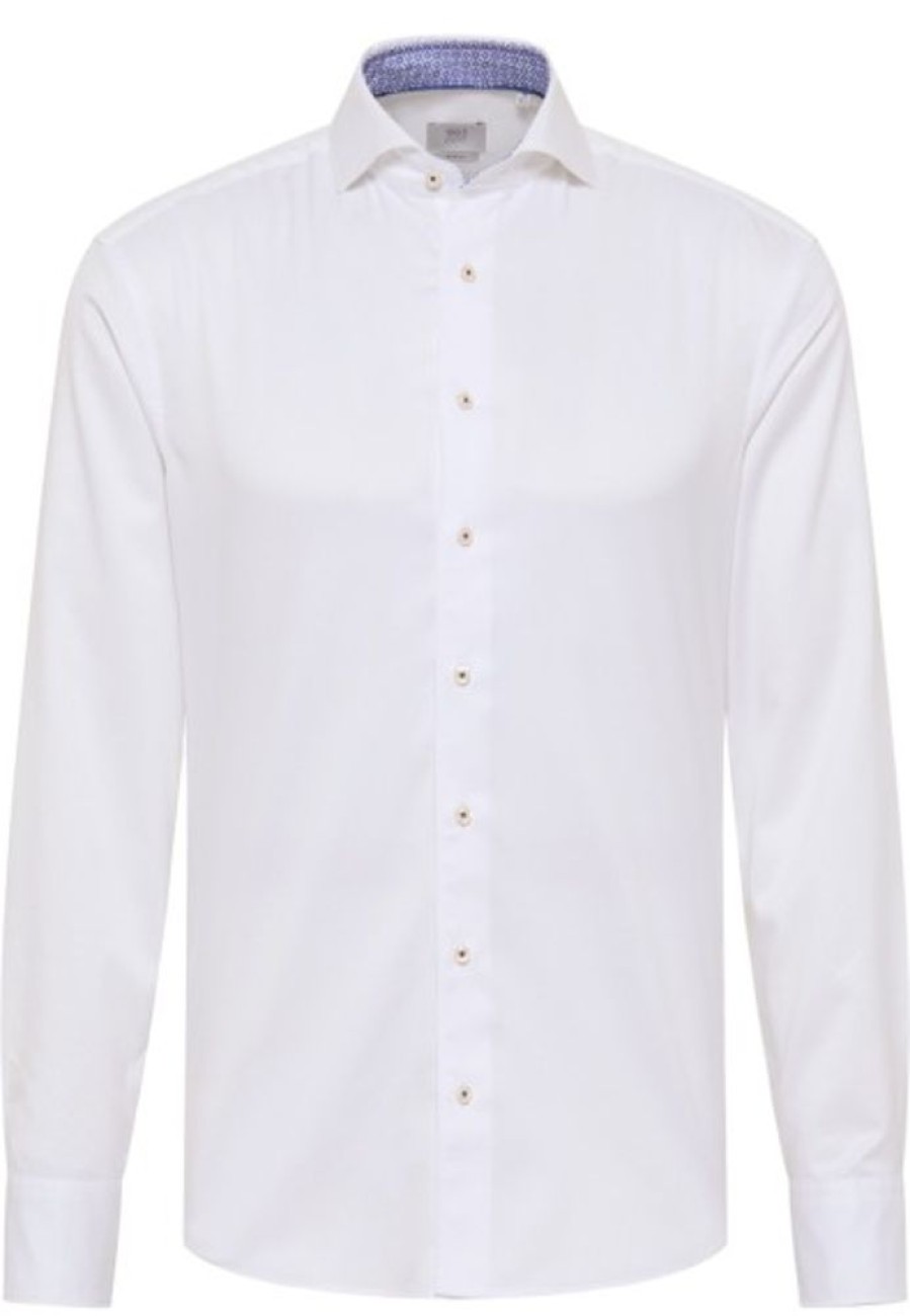 Bekleidung Eterna | Unifarbenes Soft Tailoring Shirt Slim Fit