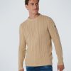 Bekleidung No Excess | Pullover Crewneck Cable Knit With Wool