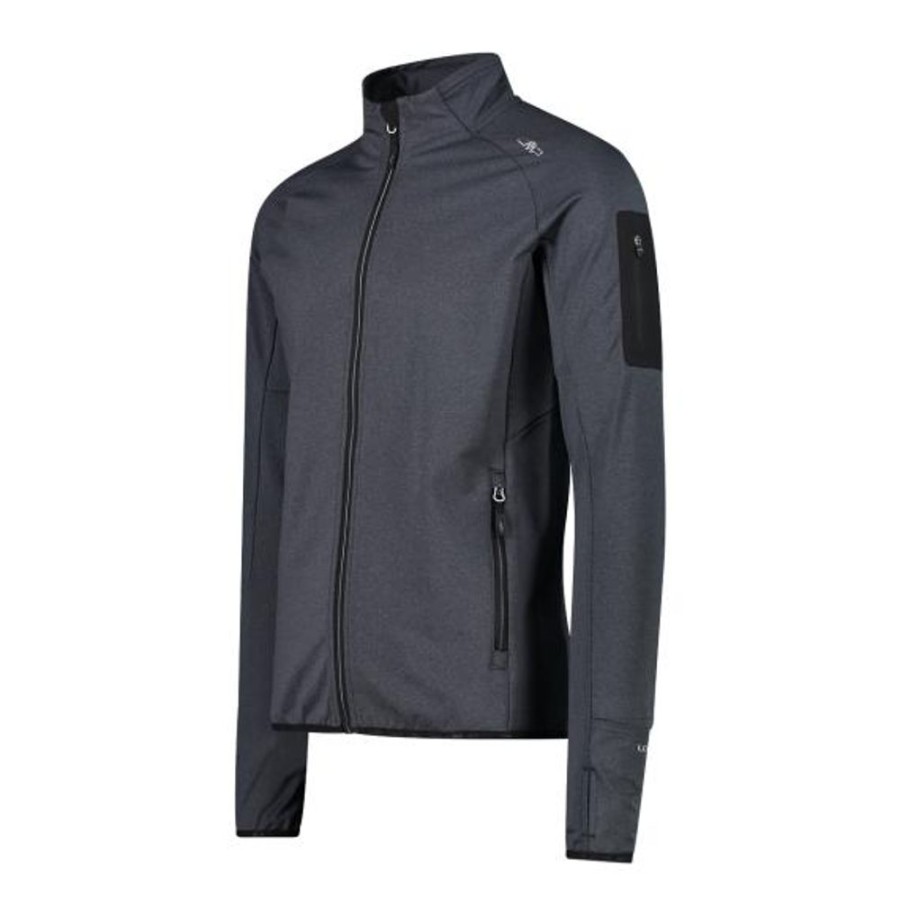 Bekleidung CMP | Leicht Grid-Tech Fleece-Jacke Mit Aufgeklebter Tasche