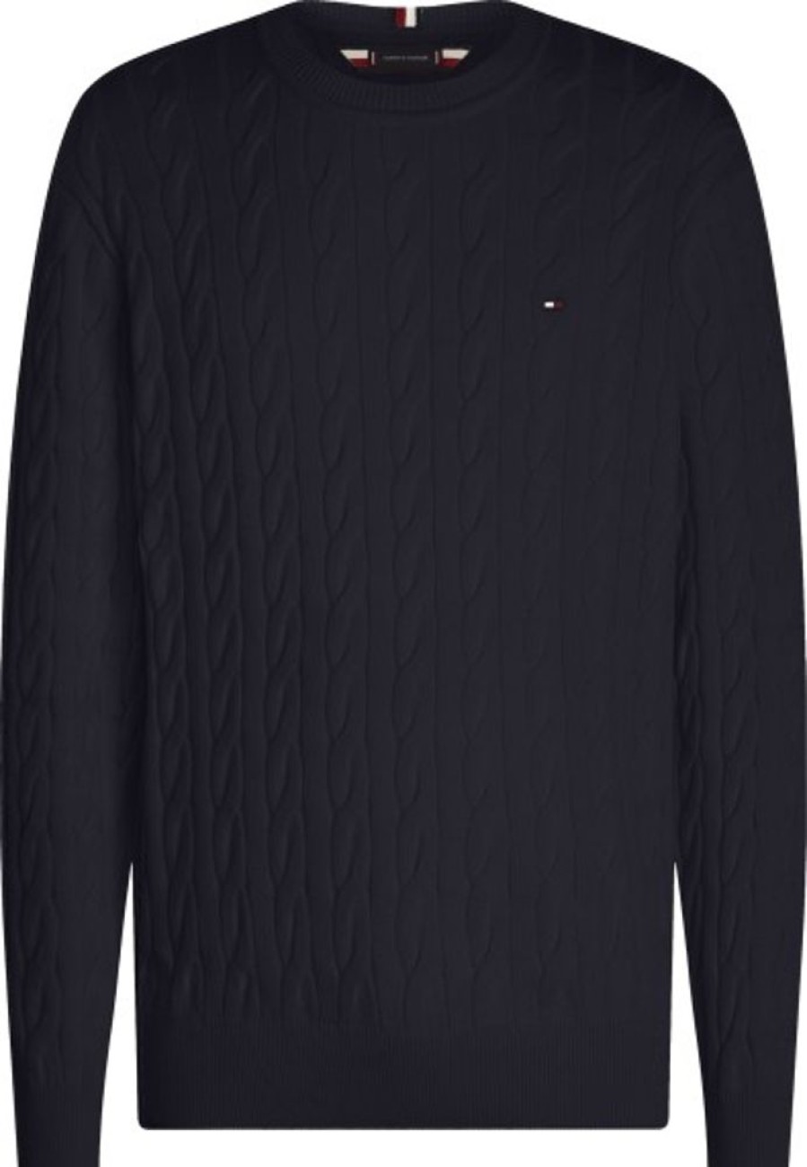 Bekleidung Tommy Hilfiger | Classics Relaxed Fit Pullover Mit Zopfmuster