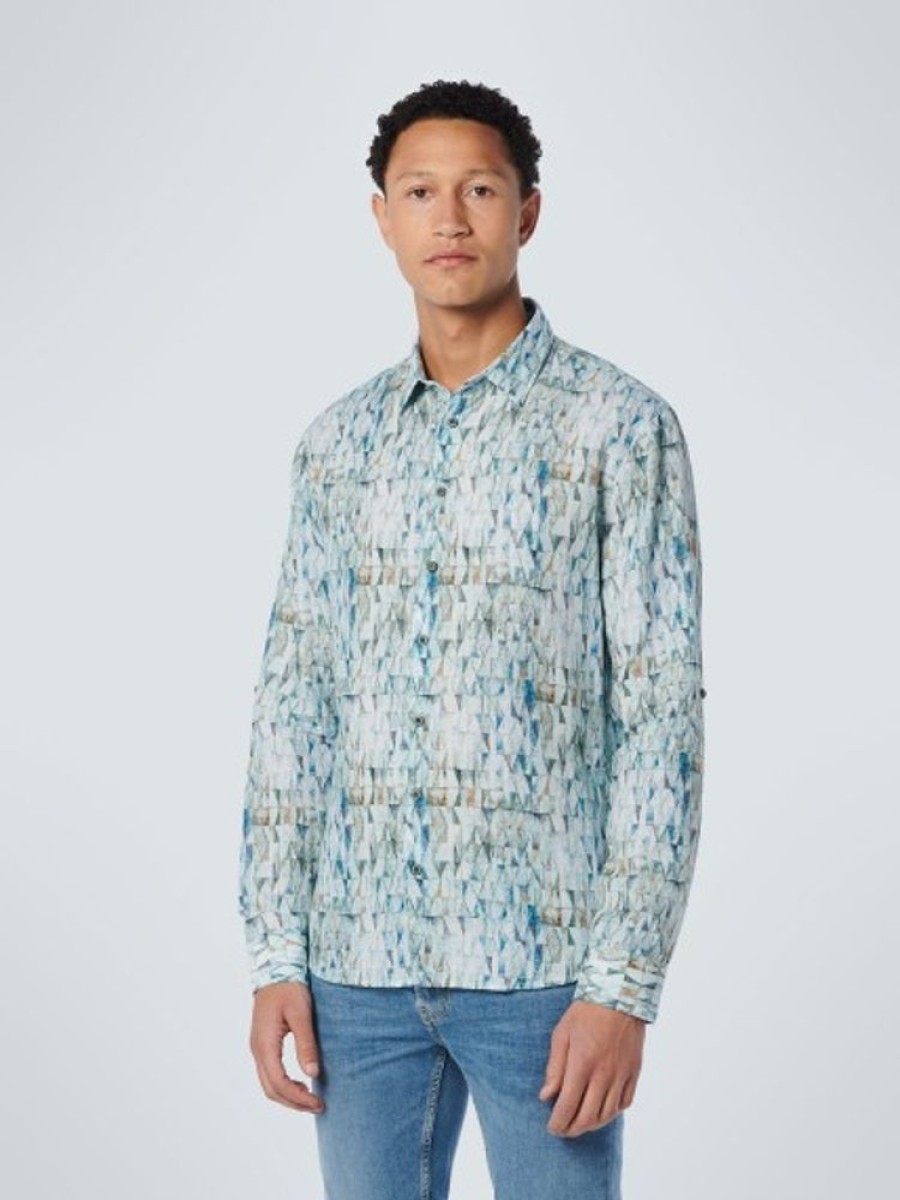 Bekleidung No Excess | Shirt Allover Printed With Linen