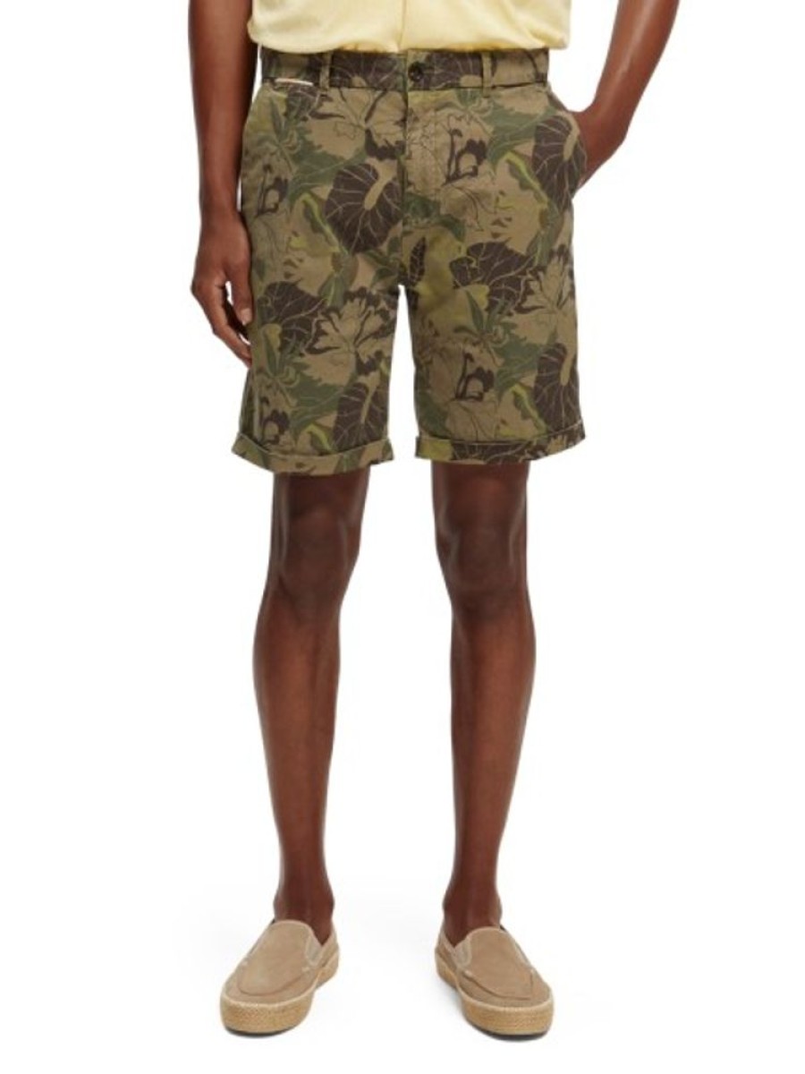 Bekleidung Scotch & Soda | Stuart- Printed Cotton Chino Short