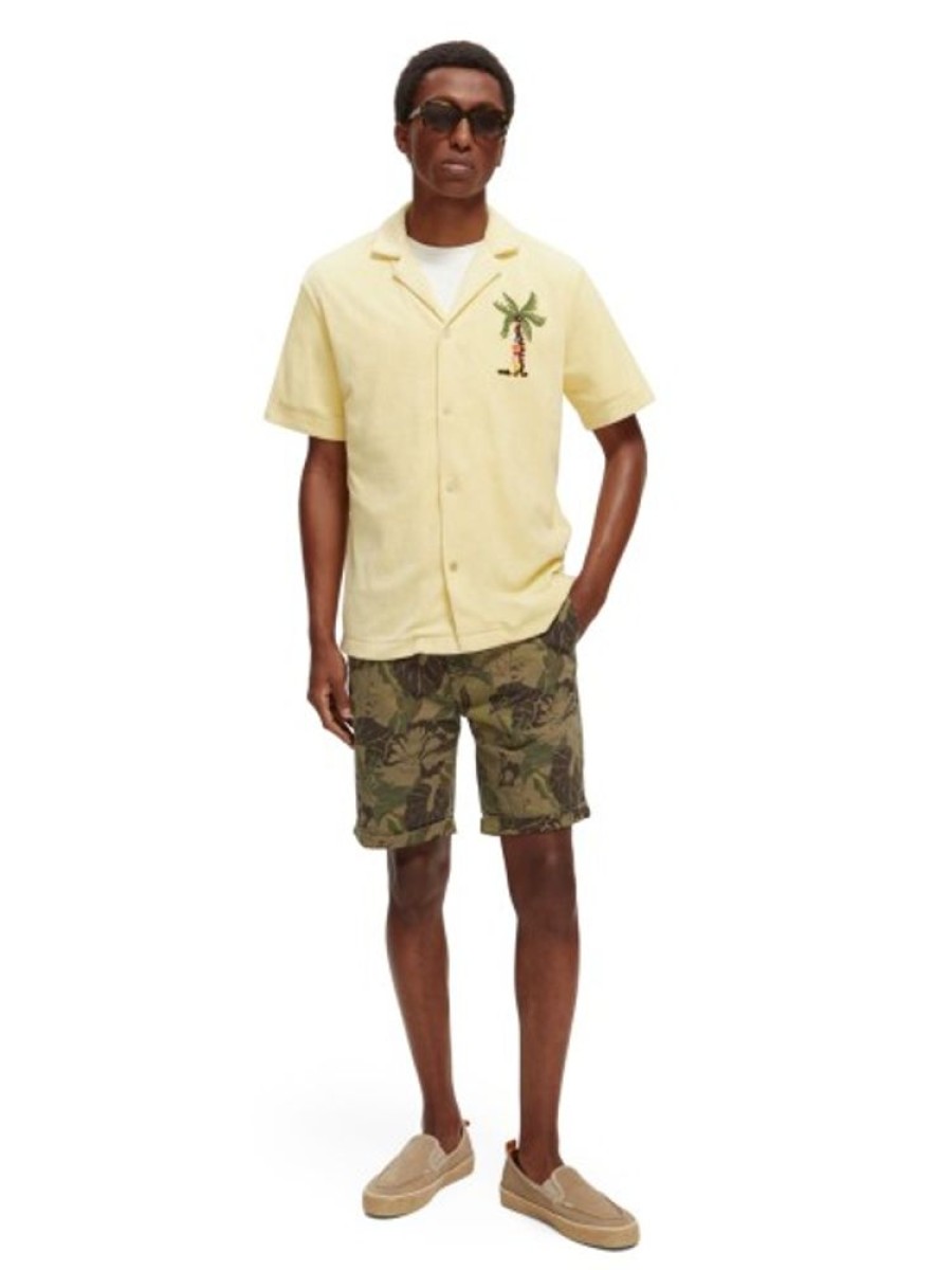 Bekleidung Scotch & Soda | Stuart- Printed Cotton Chino Short