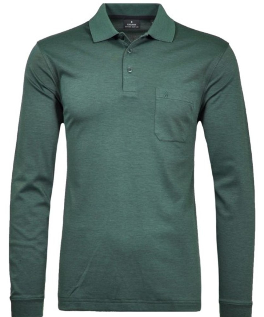 Bekleidung Ragman | Softknit-Polo Langarm