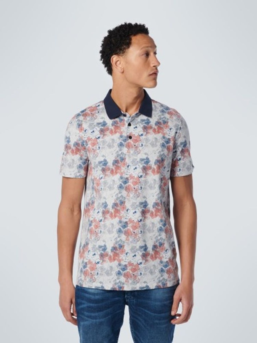 Bekleidung No Excess | Polo Pique Allover Printed Stretch