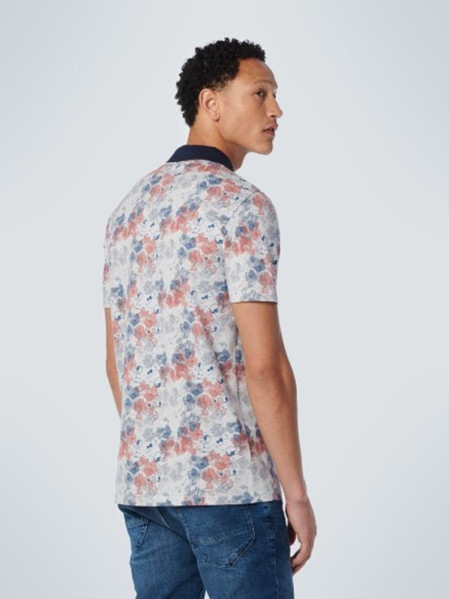 Bekleidung No Excess | Polo Pique Allover Printed Stretch