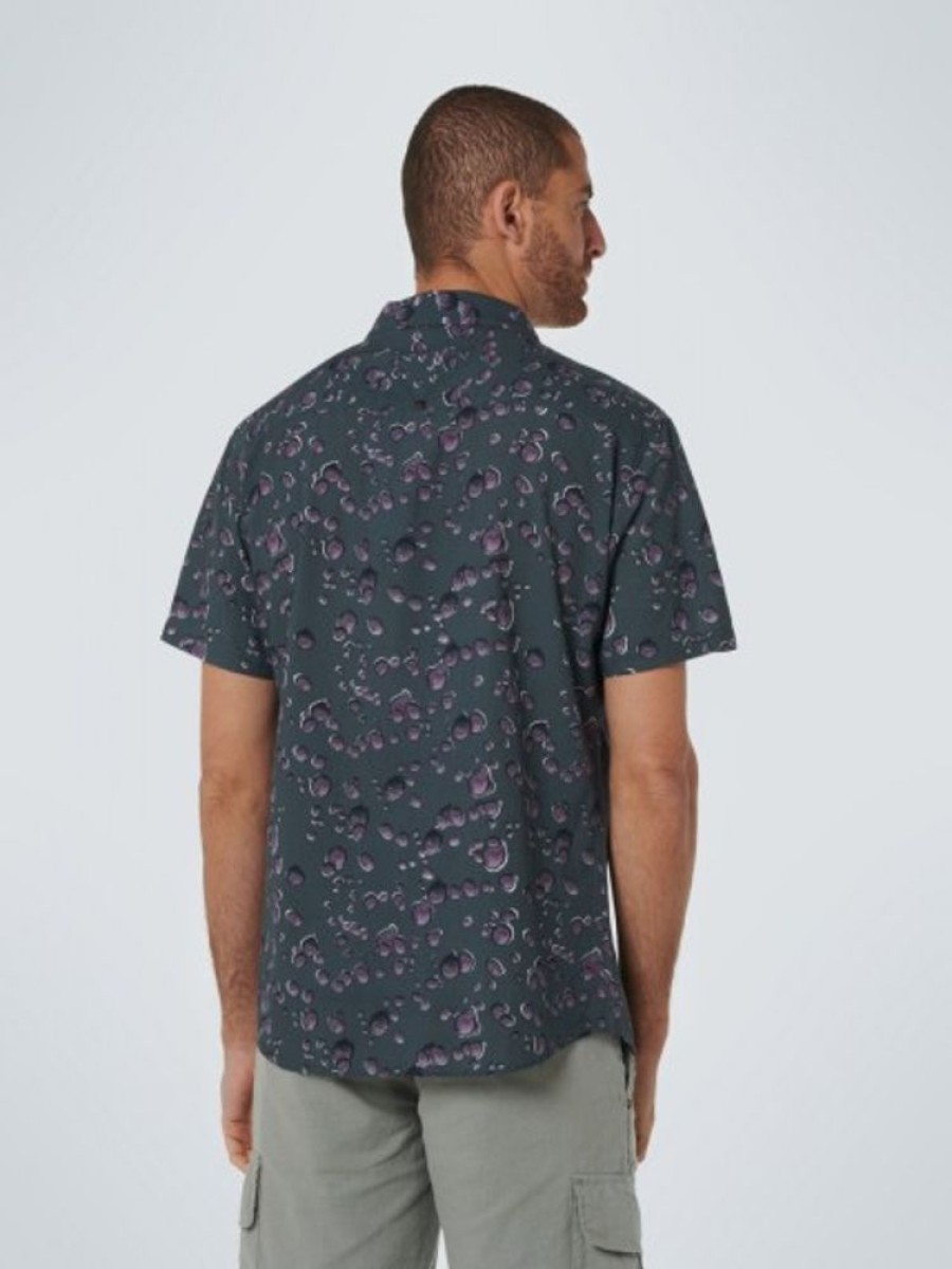 Bekleidung No Excess | Shirt Short Sleeve Resort Collar Allover Printed