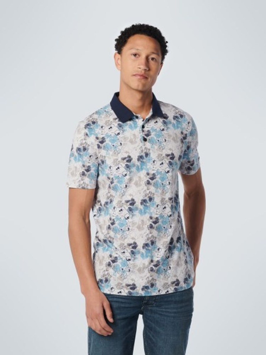 Bekleidung No Excess | Polo Pique Allover Printed Stretch