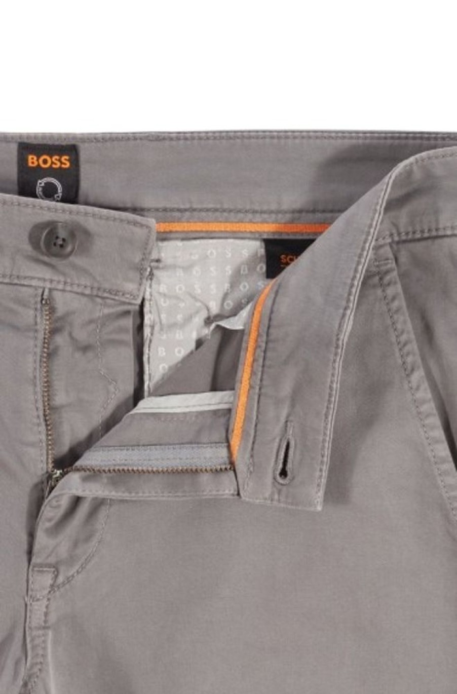 Bekleidung Boss orange | Slim-Fit Hose Aus Elastischem Baumwoll-Satin