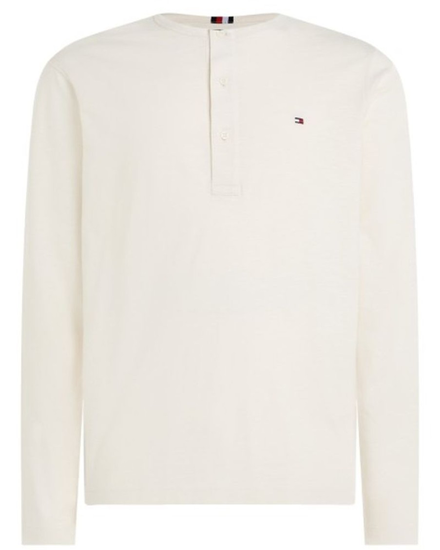 Bekleidung Tommy Hilfiger | Langarmshirt Mit Henley-Kragen