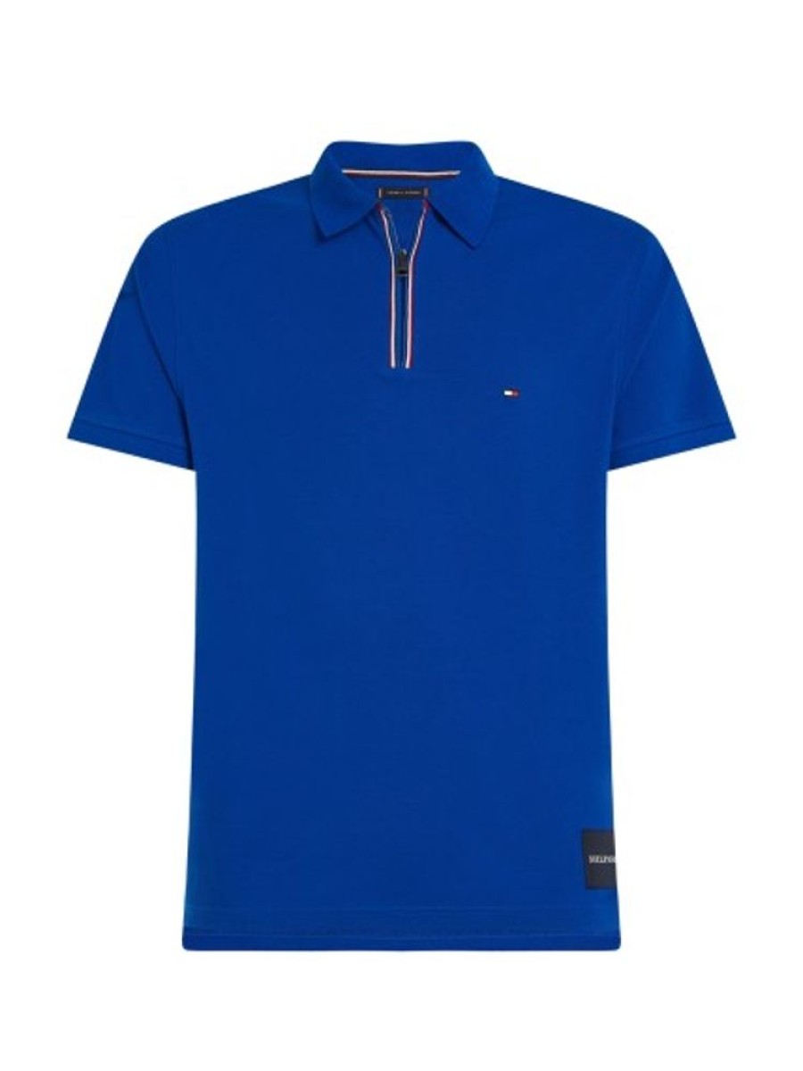 Bekleidung Tommy Hilfiger | Slim Fit Poloshirt Mit Reisverschluss