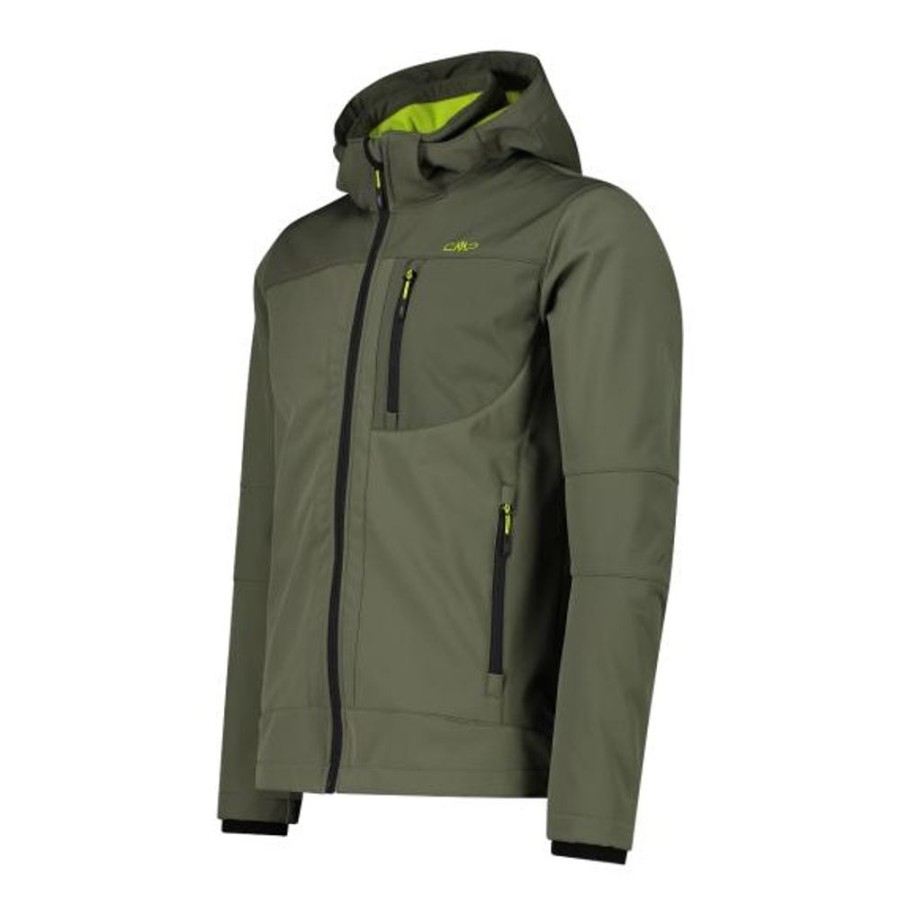 Bekleidung CMP | Softshell-Herrenjacke Mit Abnehmbarer Kapuze