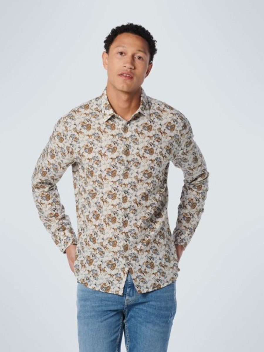 Bekleidung No Excess | Shirt Allover Printed With Linen