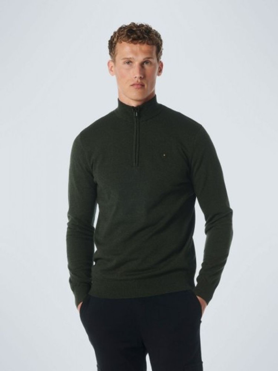 Bekleidung No Excess | Pullover Half Zip 2 Coloured Melange