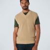 Bekleidung No Excess | Spencer V-Neck Relief Rib Jacquard