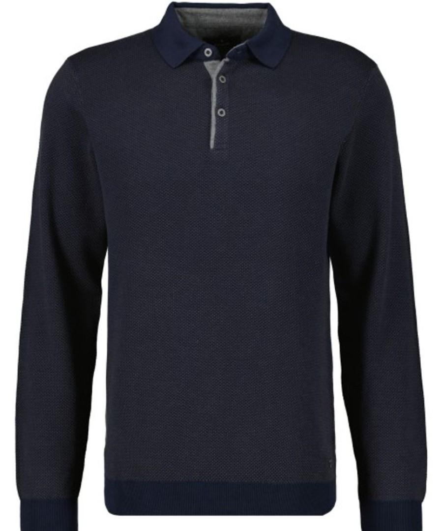 Bekleidung Ragman | Pullover Polo Gemustert