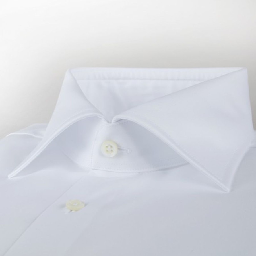 Bekleidung Stenströms | Fitted Body Shirt In Superior Twill White