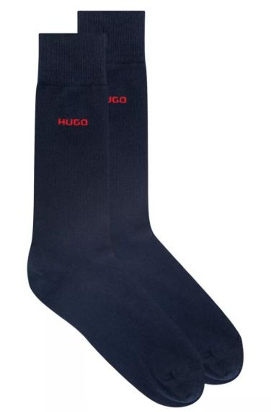 Accessoires Hugo | Mittelhohe Socken Aus Stretch-Gewebe Im Zweier-Pack