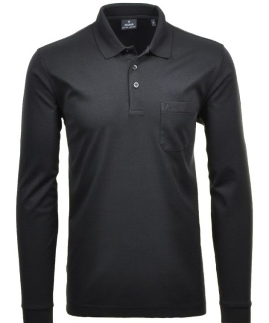 Bekleidung Ragman | Softknit-Polo Langarm